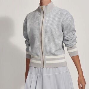 Varley Oregon Knit Jacket, Brand new with tags. Size medium. Pearl Blue.